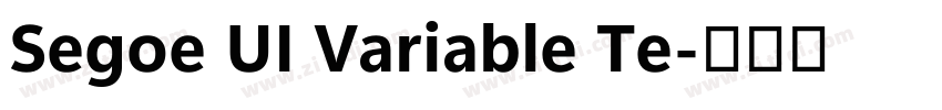 Segoe UI Variable Te字体转换